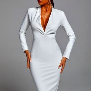 Classy bandage midi dress